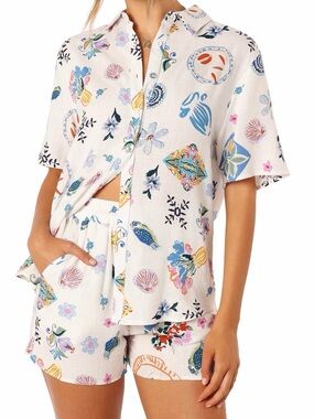 Petal + Pup linen and rayon button up